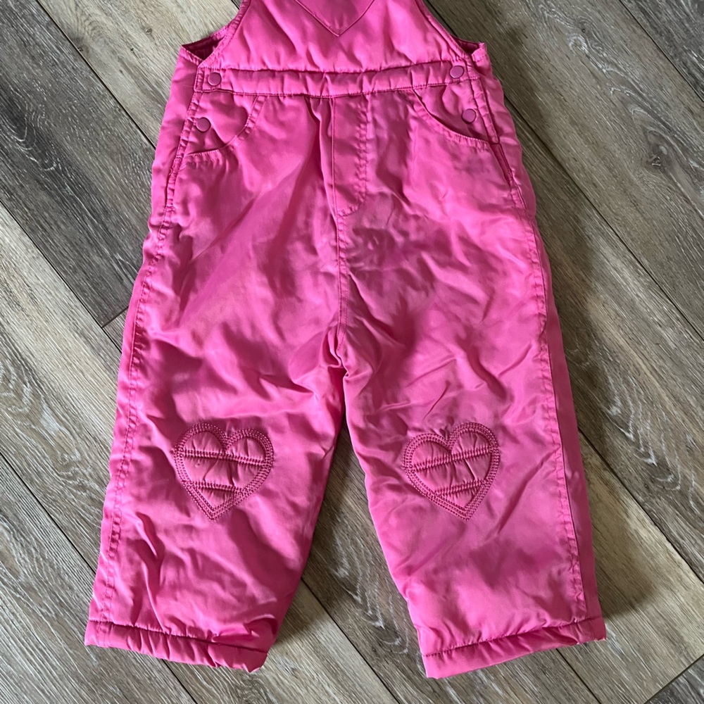 The Children's Place Pink Snow Bib Overalls - Picture 3 of 7